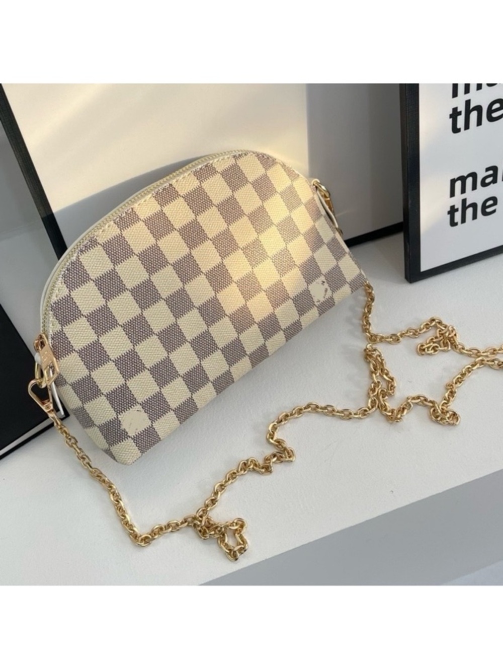 New white fashion crossbody bag